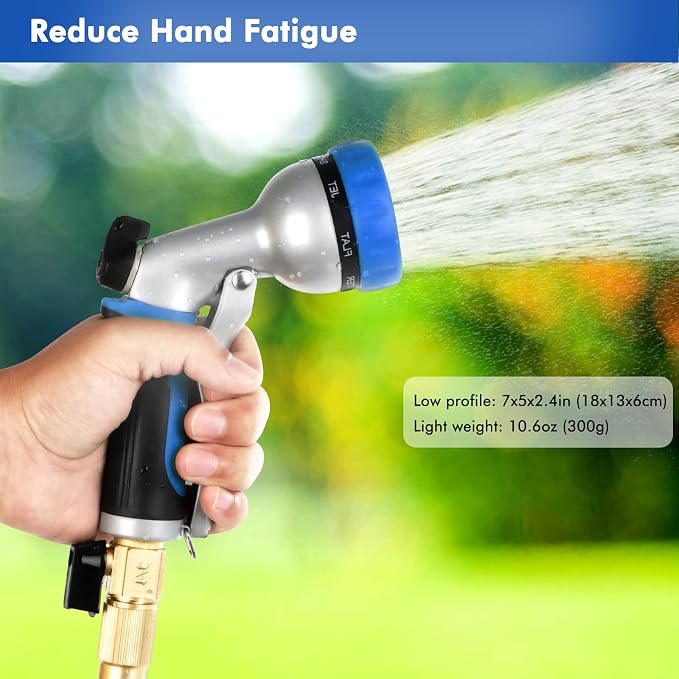 RESTMO Garden Hose Nozzle, Heavy Duty Metal Water Hose Nozzle - Image 6