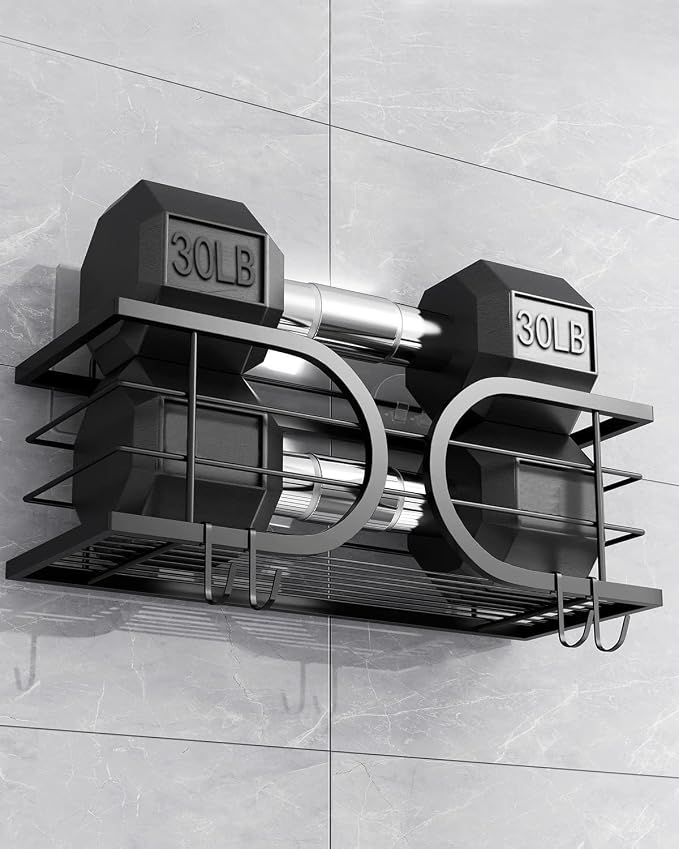 Shower Caddy No Drill Adhesive Wall Mounted SUS304 Stainless Steel Durable - Image 4