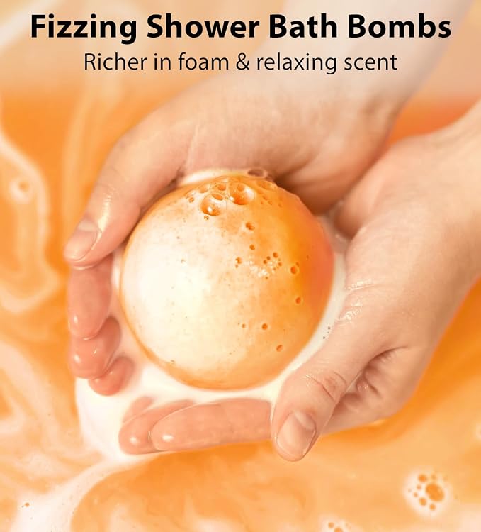 Natural Detox Bubble Bath Bombs Apple Cider Ginger Lemon Essential Oils Cleanse - Image 5