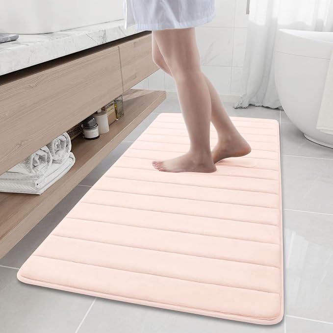 Buganda Memory Foam Bath Mat, Ultra Soft and Non-Slip Bathroom Rugs, Water by Buganda