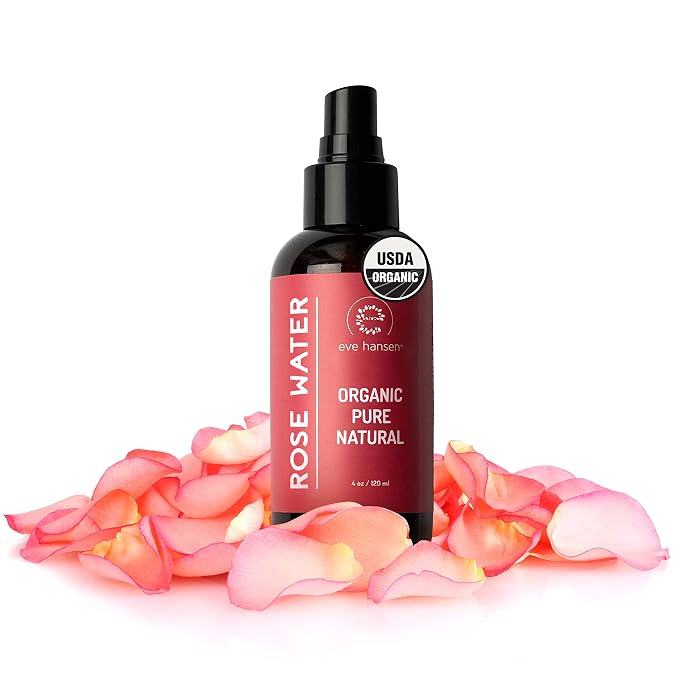 Eve Hansen Organic Rose Water Spray – Pure Rosewater Face & Hair Mist by EveHansen