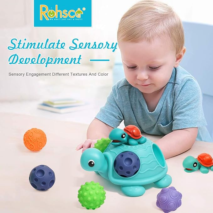 Sensory Balls Montessori Toys for Babies 6-12 Months, Baby Sensory Toys Turtle - Image 3