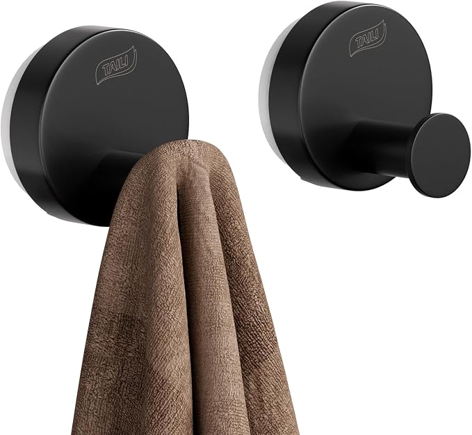 TAILI Stylish 304 Stainless Steel Bathroom Suction Hooks by TAILI