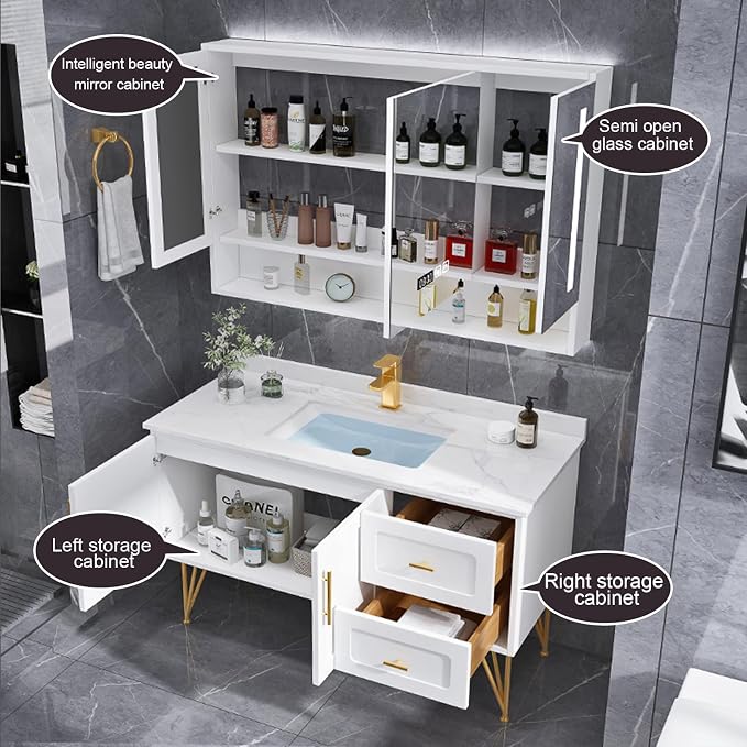 Modern 47" Bathroom Vanity - Image 4