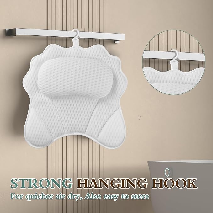 Bath Pillow RUVINCE Ergonomic Luxury Bathtub Pillow - Image 5