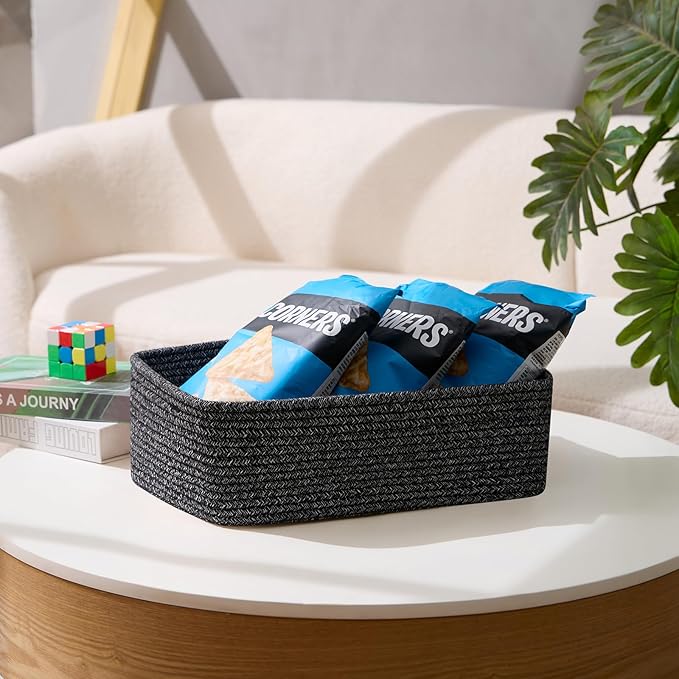 Large Shallow Organizing Baskets 15x11x5.1 Inches - Image 5