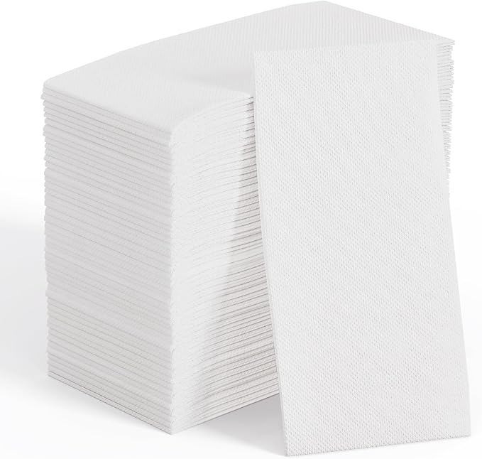 JOLLY CHEF 200 Pack Disposable Paper Napkins, Soft Bathroom Napkins by JOLLYCHEF