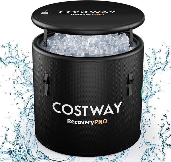 COSTWAY L 79 Gal Oval Ice Bath Tub by COSTWAY