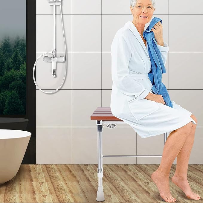 Folding Shower Seat Wall Mounted - Image 3
