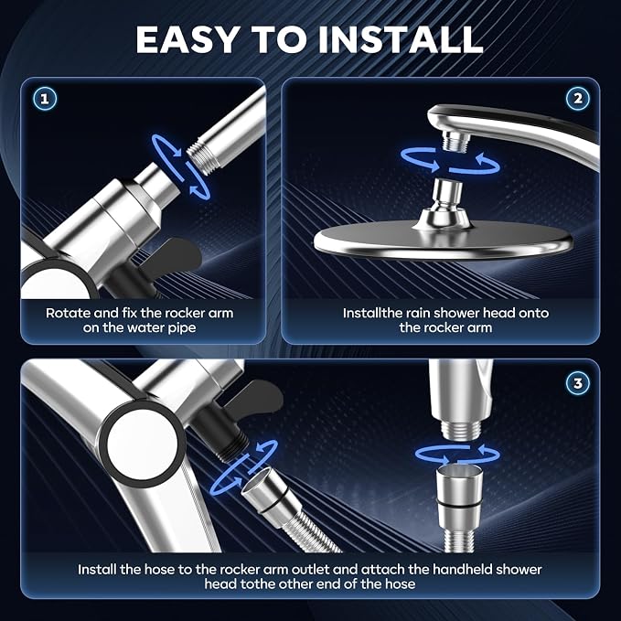 Shower Head with filtered Handheld High Pressure daul Shower Heads with - Image 8