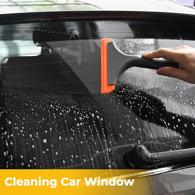 Gomake Small Silicone Squeegee Window Shower Squeegee, Auto Water Blade Squeegee - Image 4