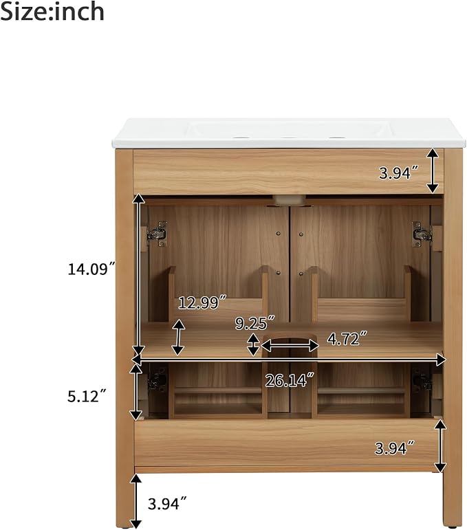 Harper & Bright Designs 30" Bathroom Vanity - Image 5