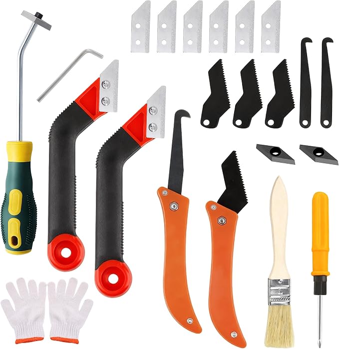 BDS-HOME 23 Pack Grout Removal Tool Kit, 2 Tile Grout Saws by BDS-HOME