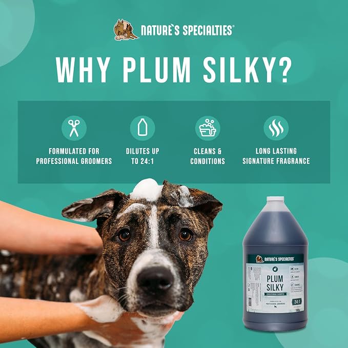Nature's Specialties Plum Silky Ultra Concentrated Dog Shampoo Conditioner - Image 3