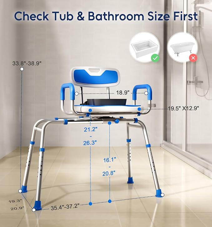 FSA/HSA Eligible Sliding Shower Chair - Image 7