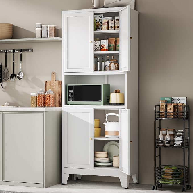 69''Metal Pantry Storage Cabinet - Image 2