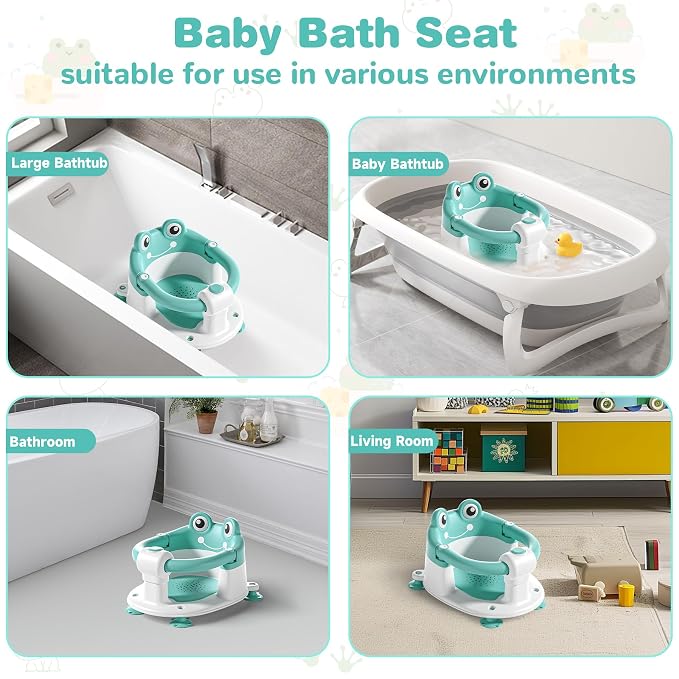Baby Bath Seat for Babies 6 Months & up Non-Slip Toddler Bath Seats for Sitting - Image 4