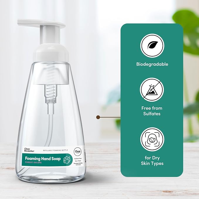 Clean Revolution Foaming Hand Soap | Gentle, Moisturizing | Ready To Use | Real - Image 4