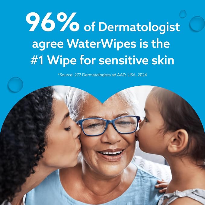 WaterWipes Sensitive+ Newborn & Baby Wipes, 3-In-1 Cleans, 99.9% Water - Image 10