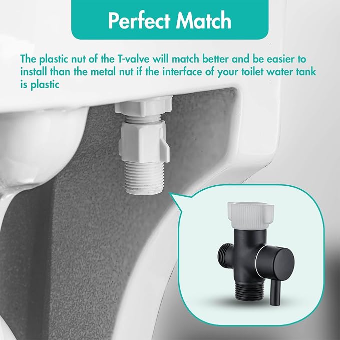BARROCK Handheld Bidet Sprayer for Toilet, Stainless Steel Metal Made Baby - Image 6