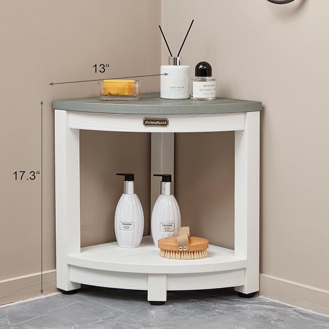 HDPS Corner Shower Stool, Heavy Duty Bench Seat - Image 2