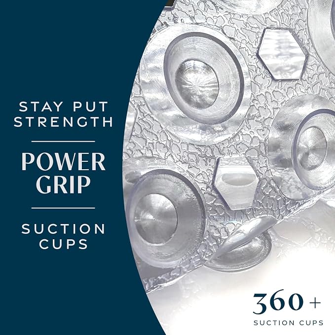 SlipX Solutions Power Grip Bathtub Safety Mat | Precision Grip Technology - Image 2