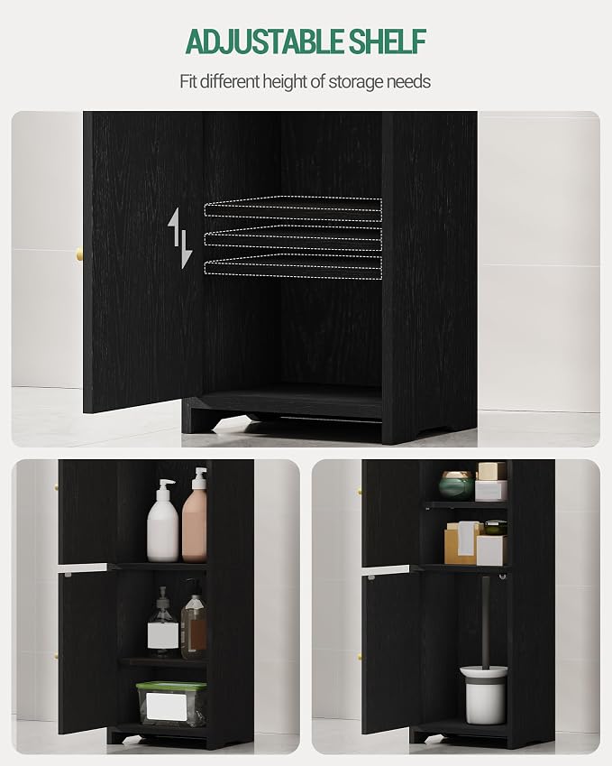 Bathroom Storage Cabinet, Small Corner Floor Cabinet - Image 6