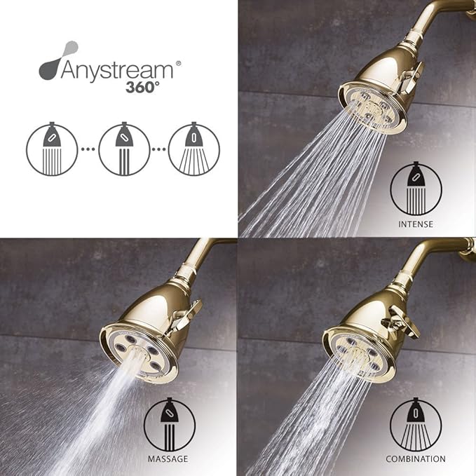 Speakman, Polished Brass S-2005-HB-PB Hotel Anystream High Pressure 2.5 GPM - Image 2