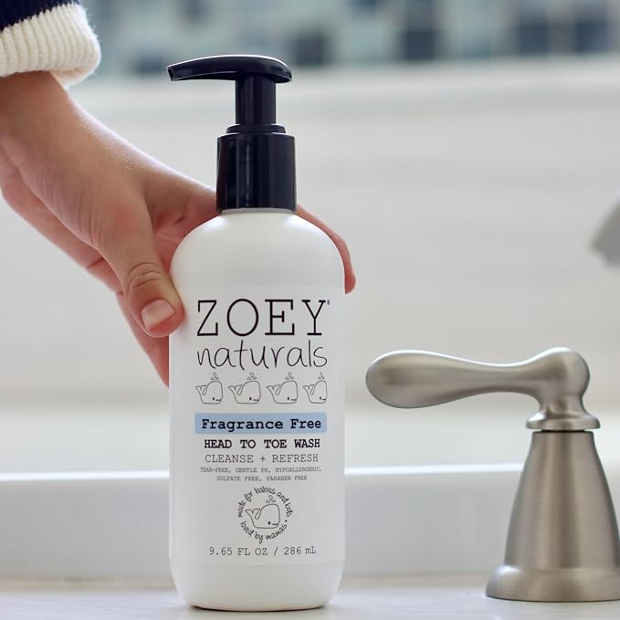 Absolutely Natural Zoey Naturals Fragrance-Free Head to Toe Baby & Toddler Wash - Image 8