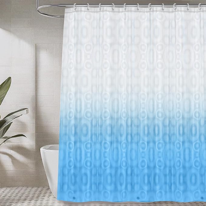 LiBa PEVA Shower Curtain Liner - 8G Waterproof Shower Liner by Liba