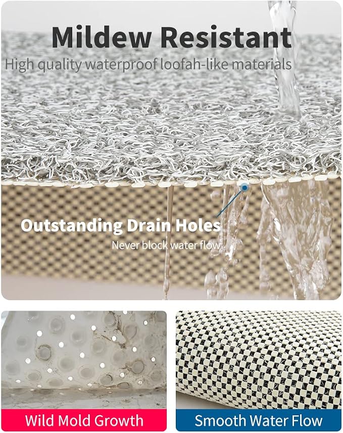 Non Slip Shower Mat, Comfortable Bath mat - Image 4