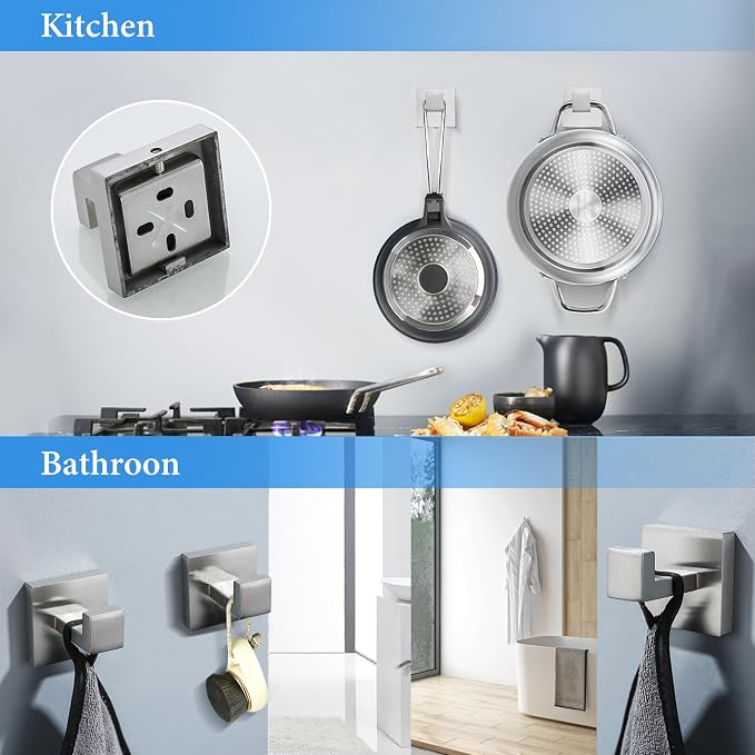 Brushed Nickel Bathroom Towel Bar Set Bathroom Accessories Hardware Set - Image 5