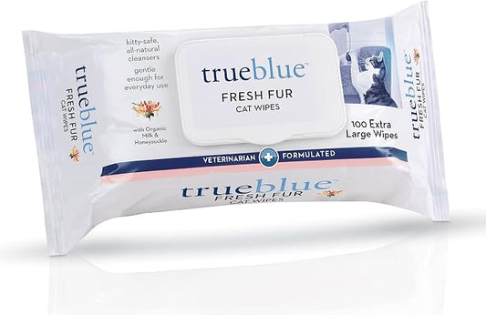 TrueBlue Milk & Honeysuckle Fresh Fur Cat Cleaning Wipes by TrueBlue