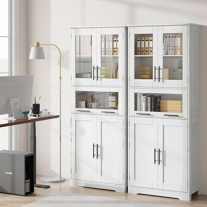 GAOMON Tall Bathroom Cabinet, Freestanding Storage Cabinet - Image 8