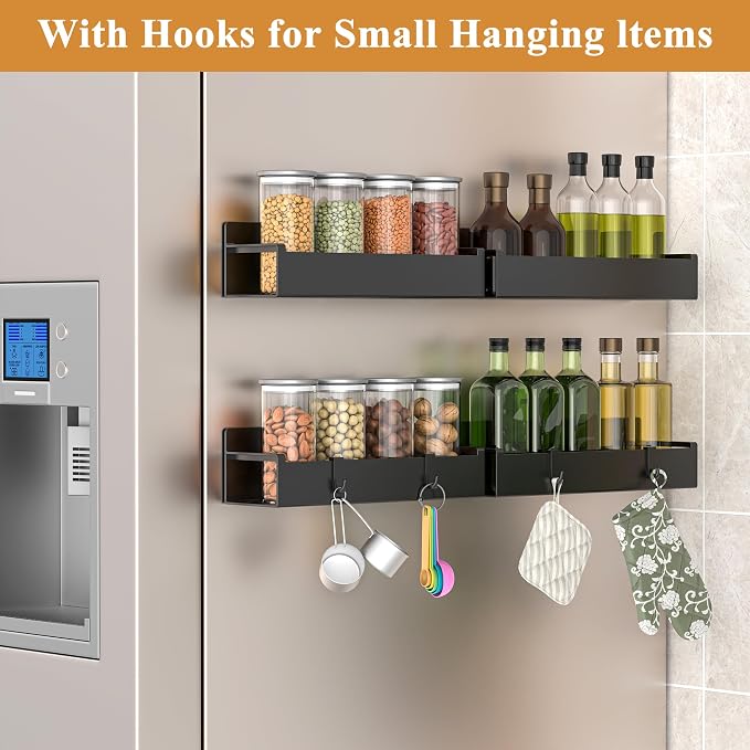 4 Pack Magnetic Spice Rack Organizer - Image 2