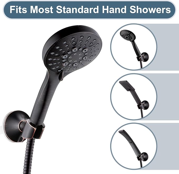 BRIGHT SHOWERS Strong Adhesive Shower Head Holder - Image 7