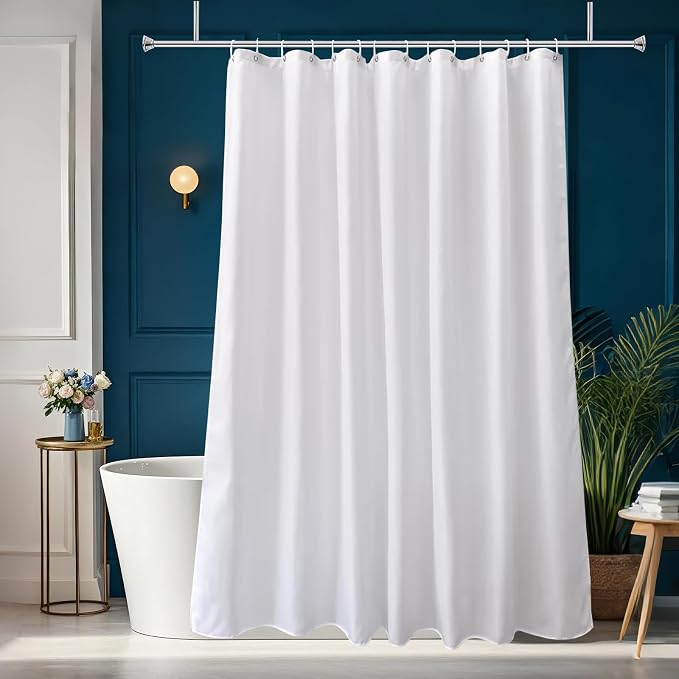 AooHome Hotel Shower Curtain Liner, Fabric Shower Curtain - Image 2