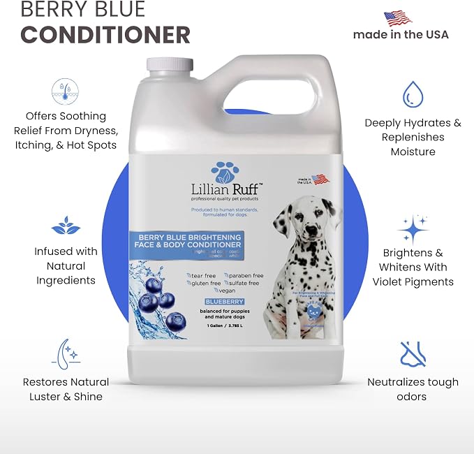 Lillian Ruff PRO Formula Berry Blue Brightening Dog Conditioner - Image 2