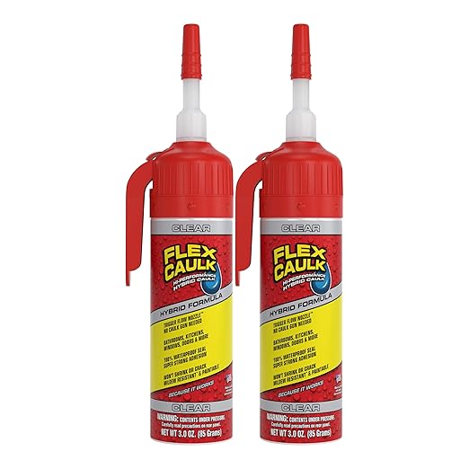 Flex Caulk, Waterproof & Weatherproof Hybrid Polymer Sealant, Baseboards by FlexSealProducts