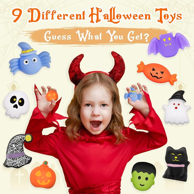9 Pack Halloween Bath Bombs for Kids, Halloween Bubble Kids Bath Bombs - Image 4
