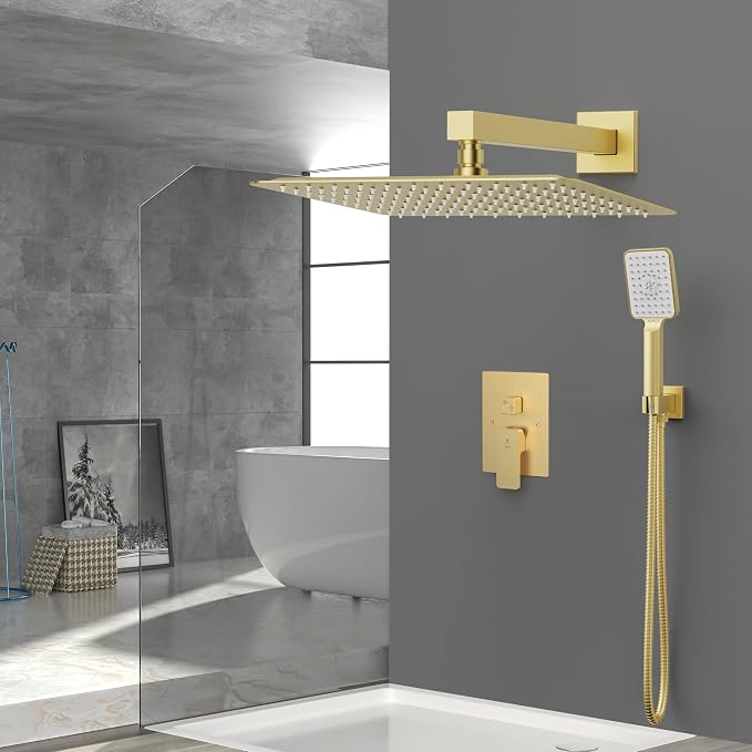 Shower System Modern Rain Brass Faucet Set - Image 2