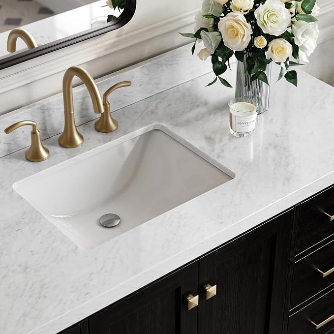 ARIEL Cambridge 55 Inch Single Rectangle Sink Bathroom Vanity - Image 3