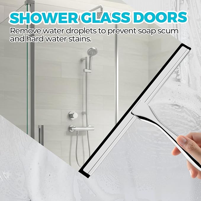 12-Inch All-Purpose Shower Squeegee - Image 3