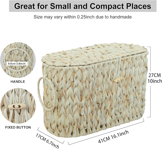 Toilet Paper Basket, Wicker Toilet Paper Storage - Image 4