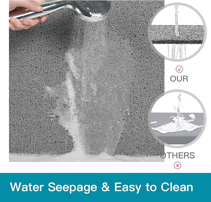 Shower Mat Non Slip, 27 x 27 Inch Extra Large Bath Mat - Image 3