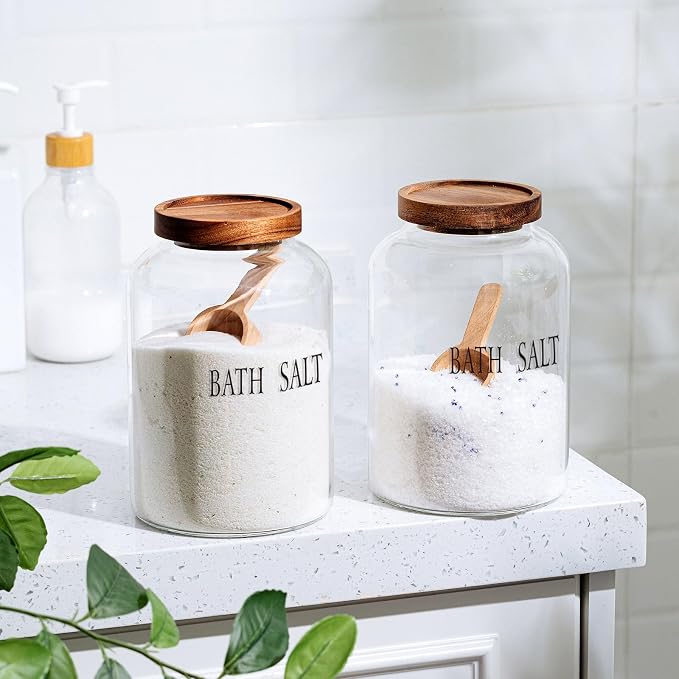 2 Sets 74 oz Large Bath Salt Container - Image 6