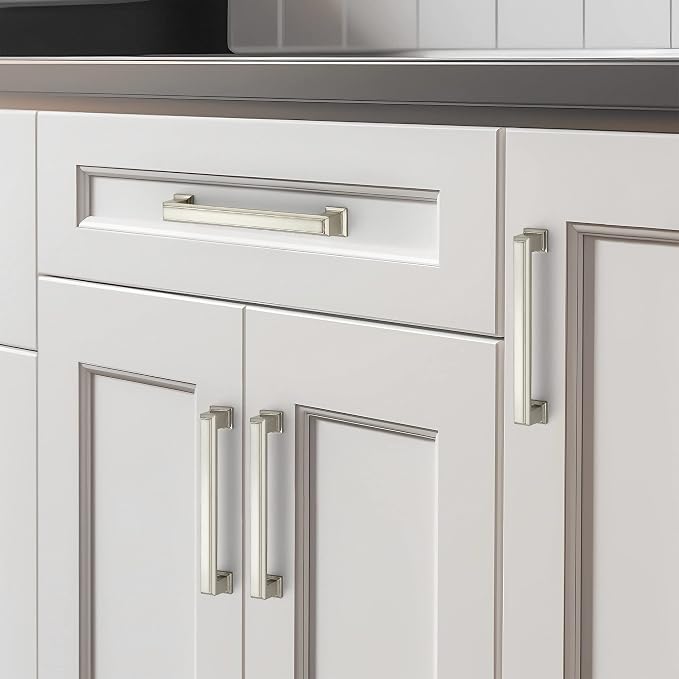 Ravinte Hardware 15 Pack Brushed Nickel Cabinet Pulls, 5 Inch Hole Center Zinc - Image 6