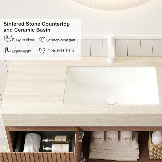 Ambrovina 30" Floating Bathroom Vanity - Image 4
