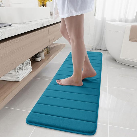Buganda Memory Foam Bath Mat, Ultra Soft and Non-Slip Bathroom Rugs, Water by Buganda