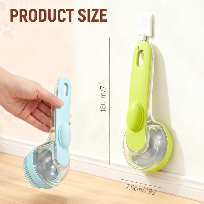 Pet Bath Brush 2 in 1 Dog Shampoo Brush - Image 6